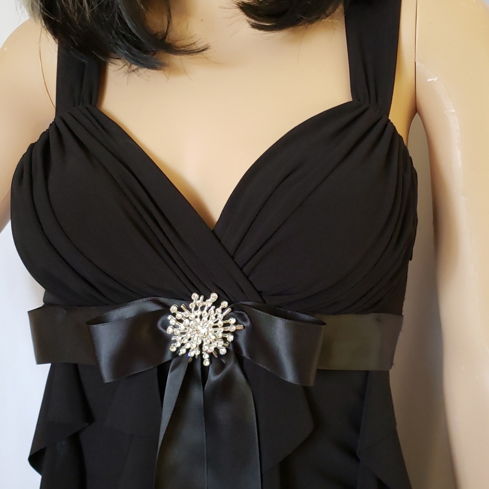 Dj Jazz black ruffled dress